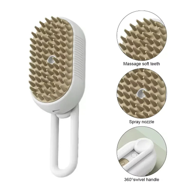 Dog Comb Cat Dog Pet Spray Massage Comb Cleaning Hair Removing Comb Dog Comb Spray Anti-Skies Comb Pet Bath Brush